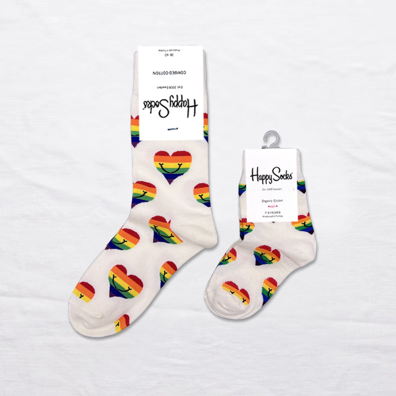 Happy Socks children's socks mid tube socks men and women wear lovely wholesale - Picture 48 of 120