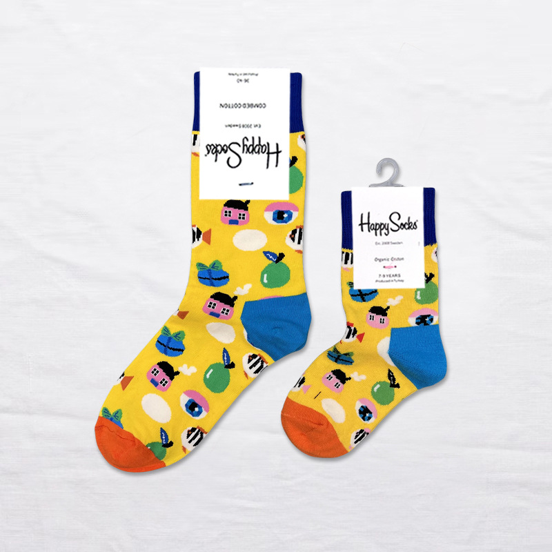 Happy Socks children's socks mid tube socks men and women wear lovely wholesale - Picture 50 of 120