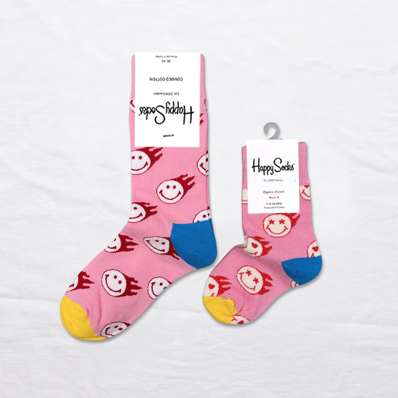 Happy Socks children's socks mid tube socks men and women wear lovely wholesale - Picture 53 of 120