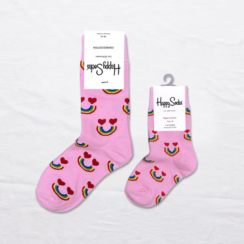Happy Socks children's socks mid tube socks men and women wear lovely wholesale - Picture 74 of 120