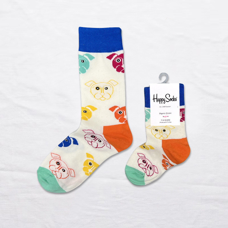 Happy Socks children's socks mid tube socks men and women wear lovely wholesale - Picture 79 of 120