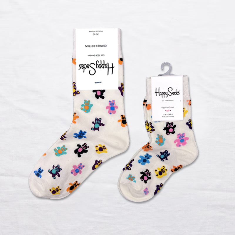 Happy Socks children's socks mid tube socks men and women wear lovely wholesale - Picture 83 of 120