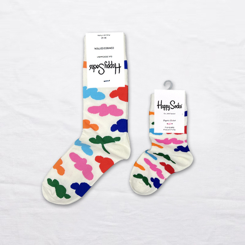 Happy Socks children's socks mid tube socks men and women wear lovely wholesale - Picture 89 of 120
