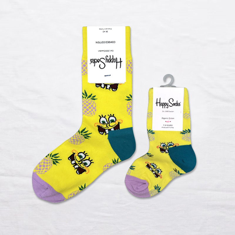 Happy Socks children's socks mid tube socks men and women wear lovely wholesale - Picture 91 of 120