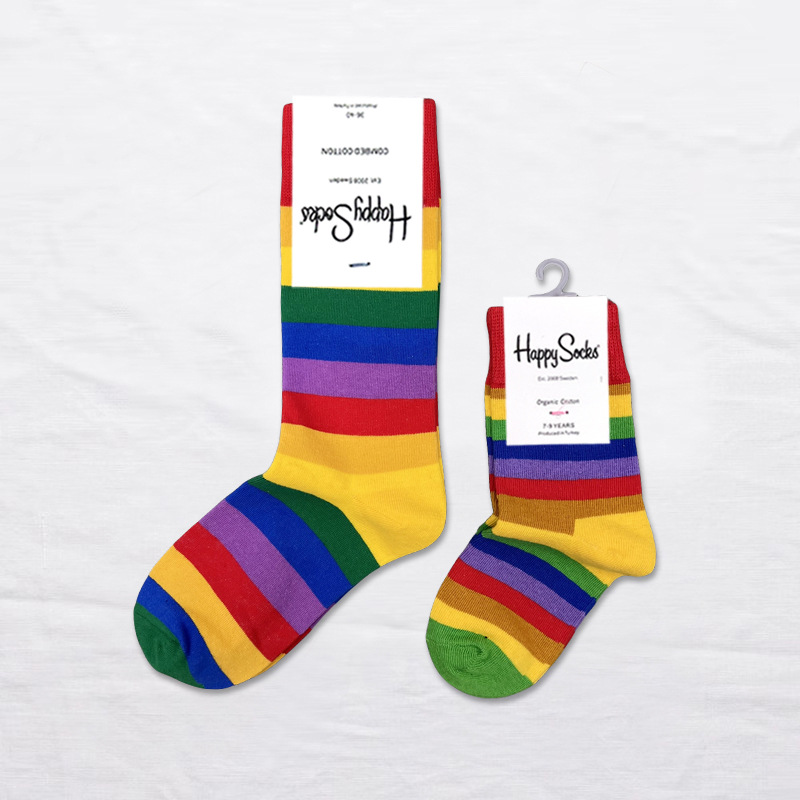 Happy Socks children's socks mid tube socks men and women wear lovely wholesale - Picture 92 of 120