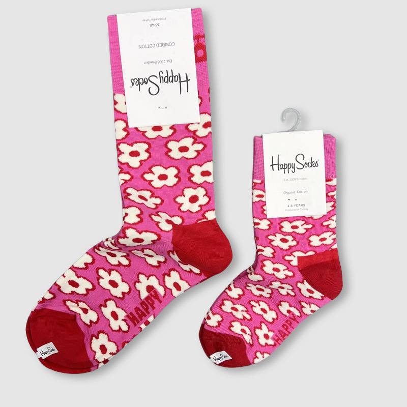 Happy Socks children's socks mid tube socks men and women wear lovely wholesale - Picture 98 of 120