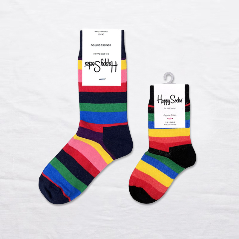 Happy Socks children's socks mid tube socks men and women wear lovely wholesale - Picture 100 of 120