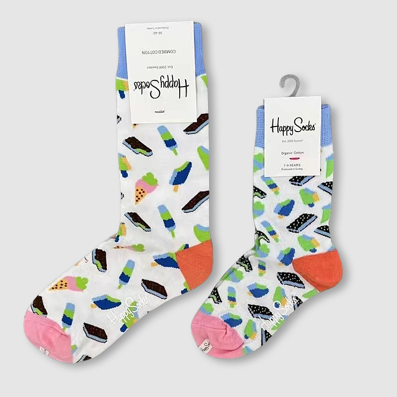 Happy Socks children's socks mid tube socks men and women wear lovely wholesale - Picture 115 of 120