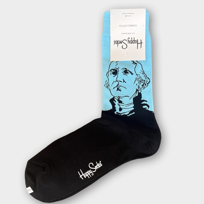 Happy Socks Hombre Algodón Calcetines Medio Tubo Calcetines Transpirables - Imagen 31 de 134