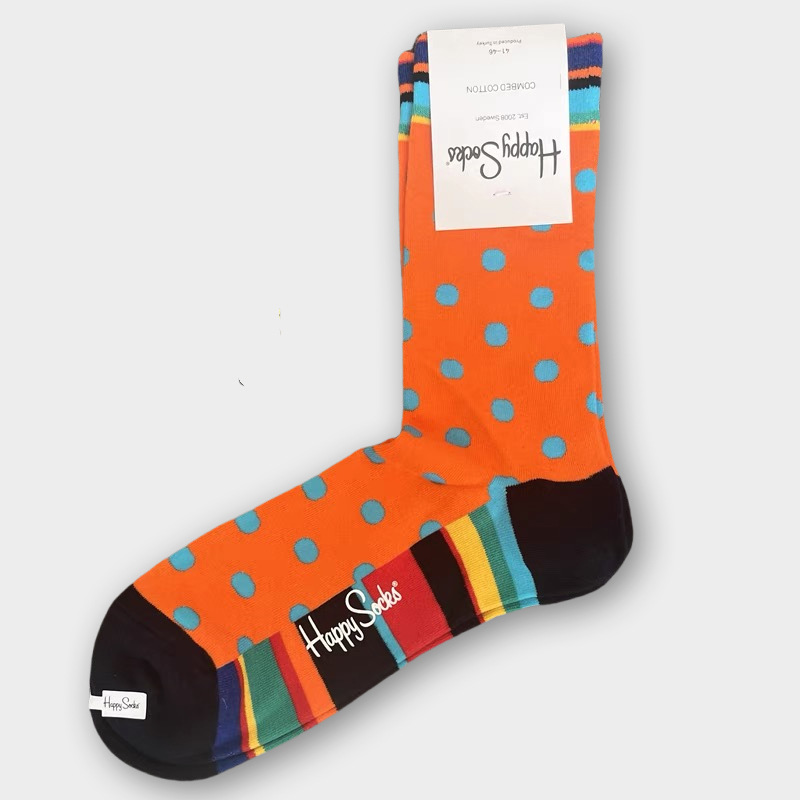 Happy Socks Hombre Algodón Calcetines Medio Tubo Calcetines Transpirables - Imagen 39 de 134