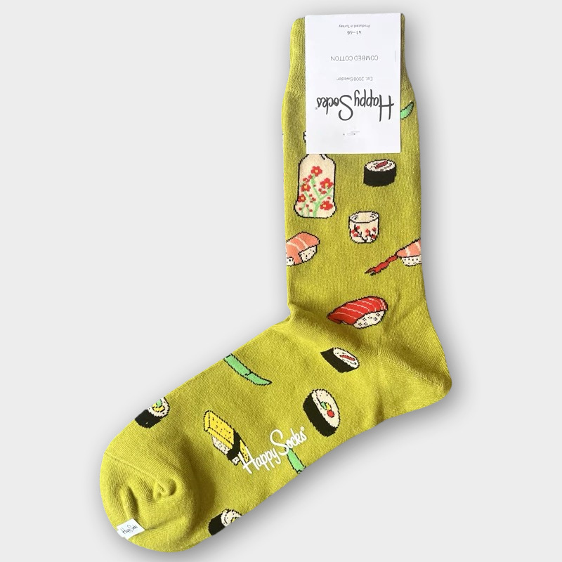 Happy Socks Hombre Algodón Calcetines Medio Tubo Calcetines Transpirables - Imagen 55 de 134