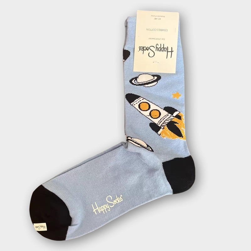 Happy Socks Hombre Algodón Calcetines Medio Tubo Calcetines Transpirables - Imagen 56 de 134