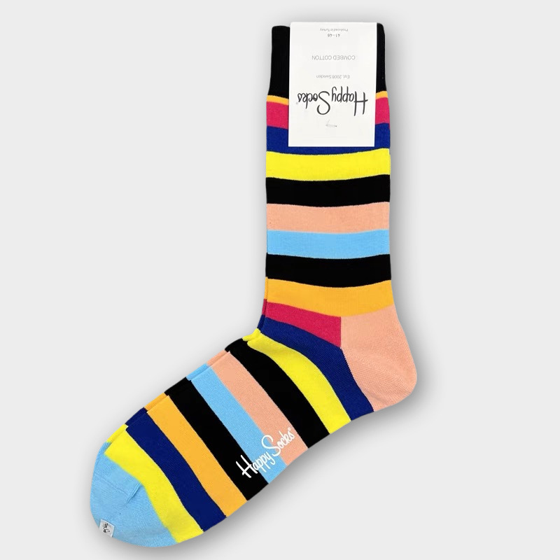 Happy Socks Hombre Algodón Calcetines Medio Tubo Calcetines Transpirables - Imagen 60 de 134