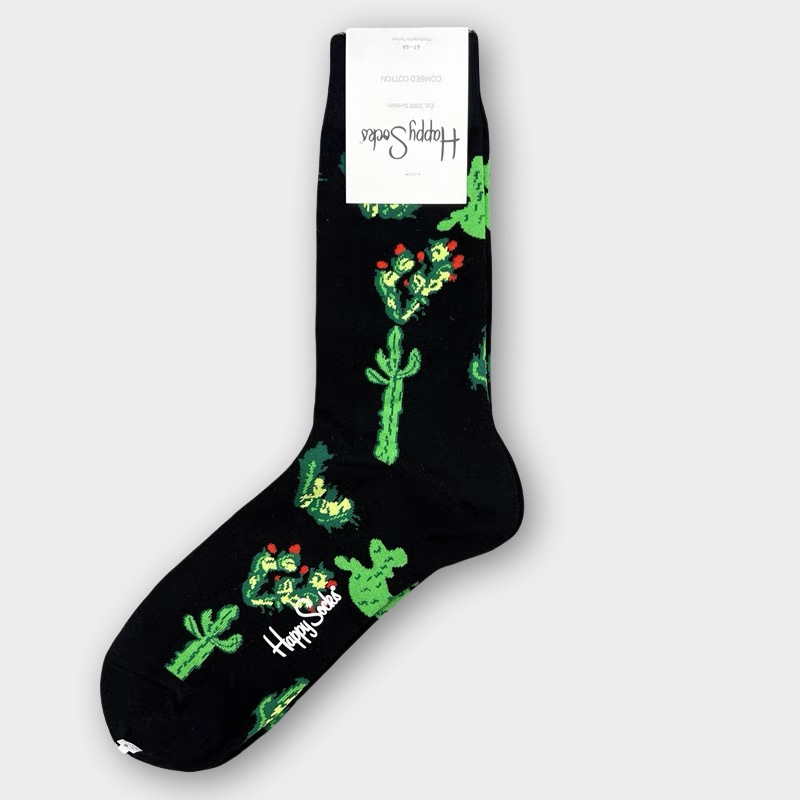 Happy Socks Hombre Algodón Calcetines Medio Tubo Calcetines Transpirables - Imagen 79 de 134