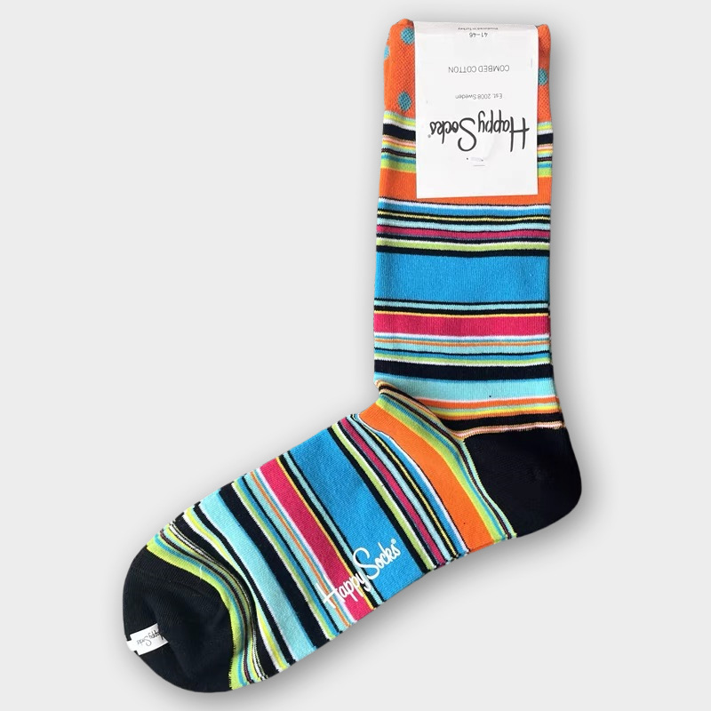 Happy Socks Hombre Algodón Calcetines Medio Tubo Calcetines Transpirables - Imagen 108 de 134