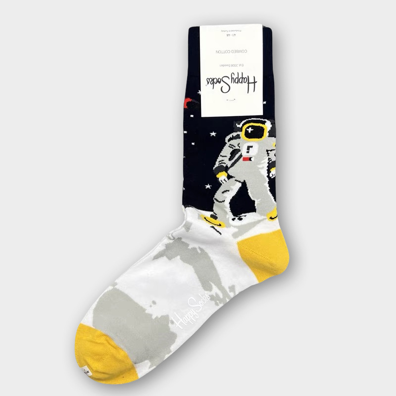 Happy Socks Hombre Algodón Calcetines Medio Tubo Calcetines Transpirables - Imagen 123 de 134
