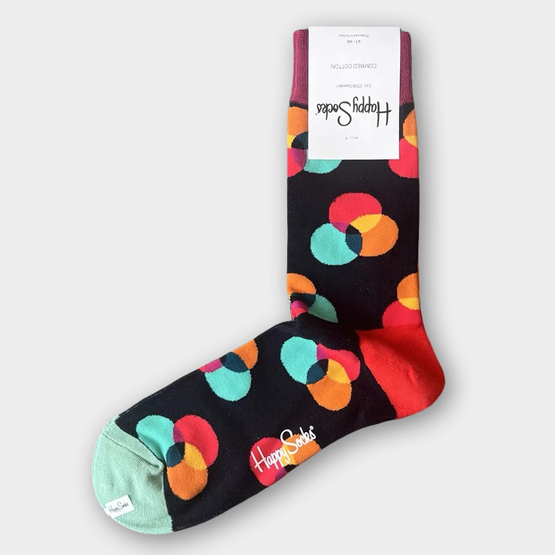 Happy Socks Hombre Algodón Calcetines Medio Tubo Calcetines Transpirables - Imagen 129 de 134