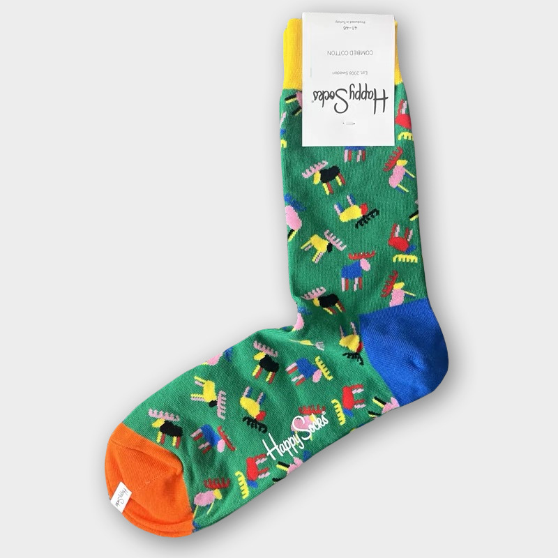 Happy Socks Hombre Algodón Calcetines Medio Tubo Calcetines Transpirables - Imagen 132 de 134