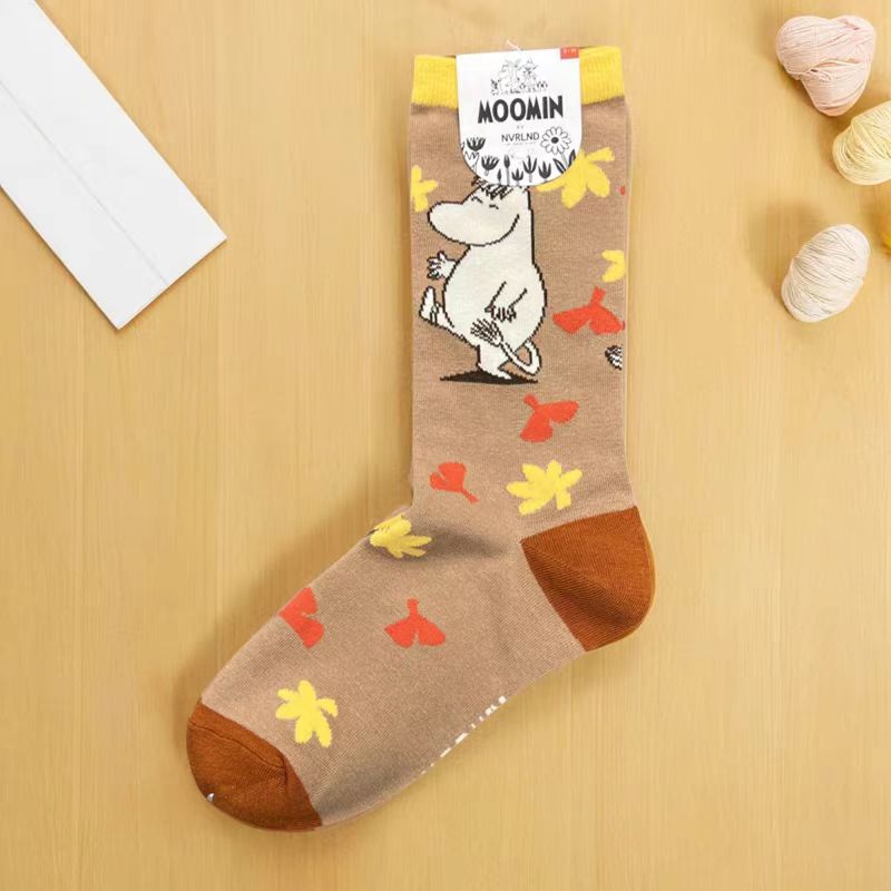 moomin cotton socks women's socks cartoon tube tide socks - Picture 93 of 127