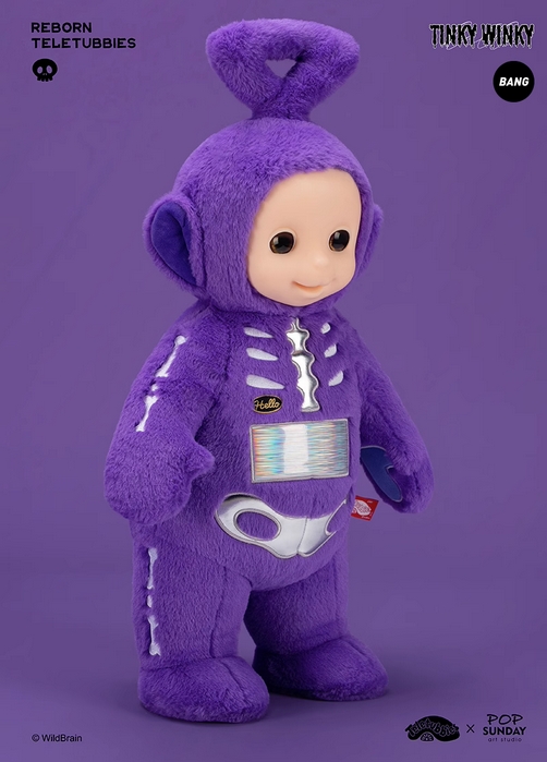 Teletubbies Tinky Winky Reborn Pop Sunday Wildbrain 23.6In Plush