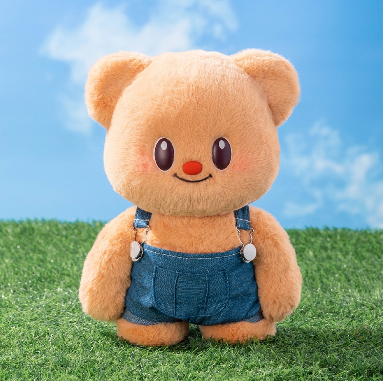 Fictus Official Butterbear Denim Overalls 11.4" Special Ver Plush Action Figure