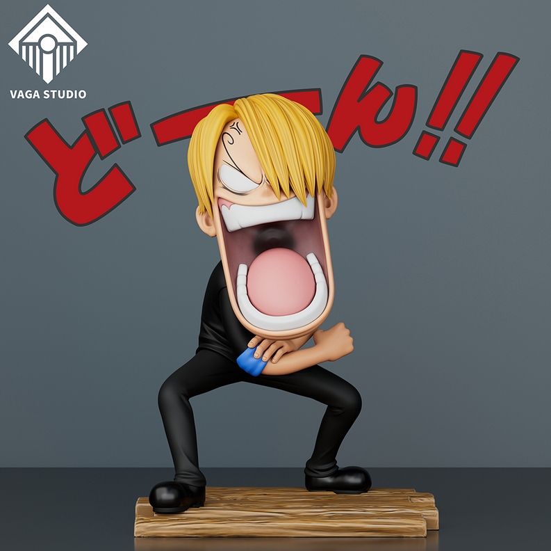 Vaga Studio Sanji Hungry 11cm/4.3In Q Version Figurines Gk Anime Model in stock