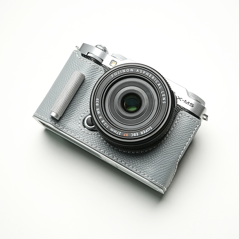 Real Leather Camera Bag Case Grip Protect Cover Belt Strap For Fujifilm X-M5 XM5 - Picture 25 of 36