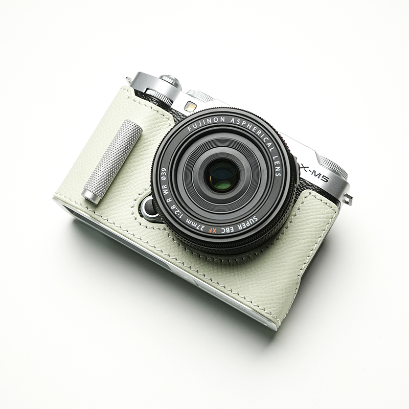 Real Leather Camera Bag Case Grip Protect Cover Belt Strap For Fujifilm X-M5 XM5 - Picture 26 of 36
