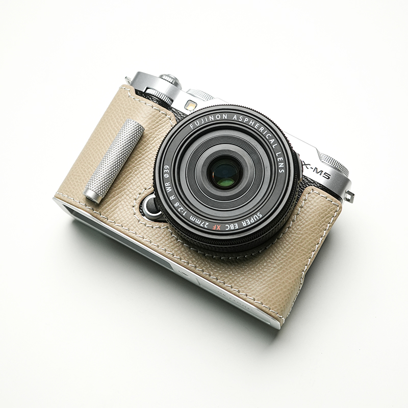 Real Leather Camera Bag Case Grip Protect Cover Belt Strap For Fujifilm X-M5 XM5 - Picture 27 of 36