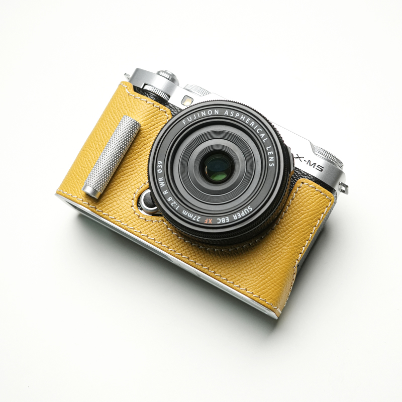 Real Leather Camera Bag Case Grip Protect Cover Belt Strap For Fujifilm X-M5 XM5 - Picture 28 of 36