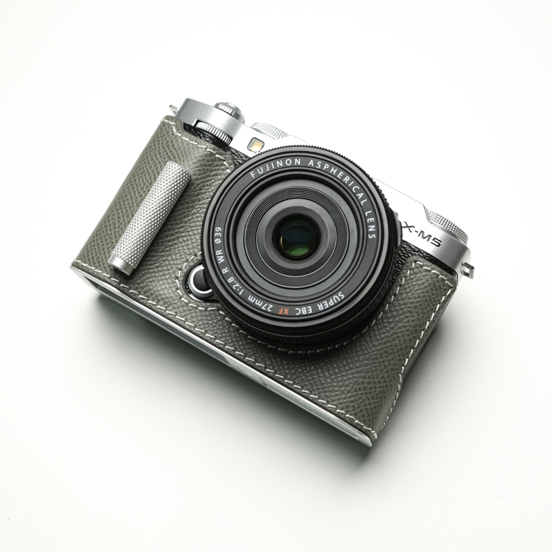 Real Leather Camera Bag Case Grip Protect Cover Belt Strap For Fujifilm X-M5 XM5 - Picture 32 of 36