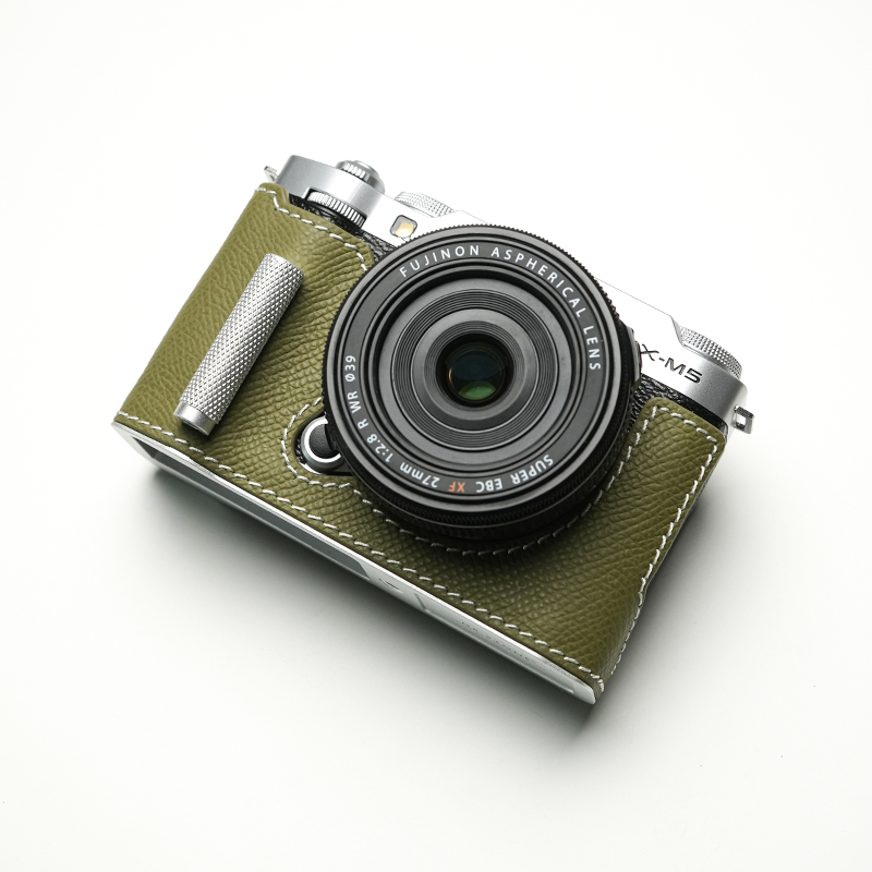 Real Leather Camera Bag Case Grip Protect Cover Belt Strap For Fujifilm X-M5 XM5 - Picture 33 of 36