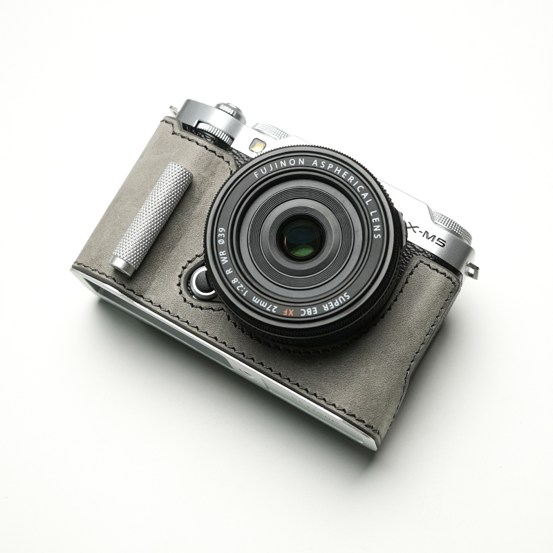 Real Leather Camera Bag Case Grip Protect Cover Belt Strap For Fujifilm X-M5 XM5 - Picture 36 of 36