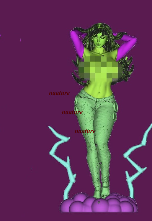 Nami 2 Versions 1/8 1/6 Unpainted GK Model 3D Printed Figure Resin Kit 22cm 30cm - 第 8/8 張圖片