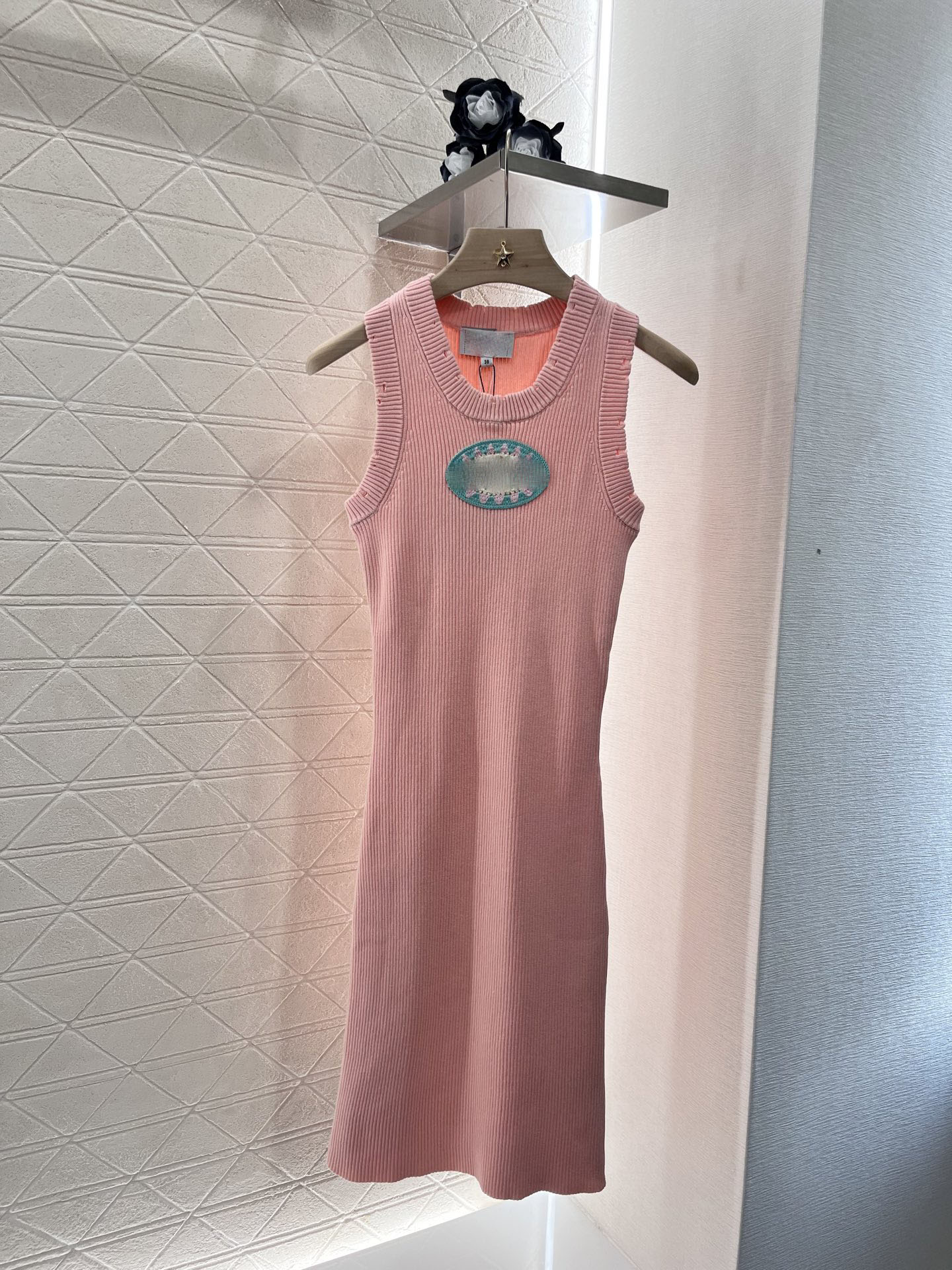 2025 spring summer knit sundress slim sleeveless high quality dress - Picture 7 of 7
