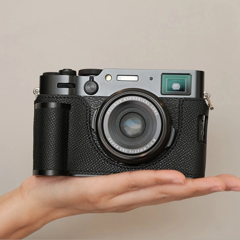 Real Leather Camera Bag Case Protect Cover Belt For Fujifilm X100VI Fuji X-100VI - Picture 28 of 36