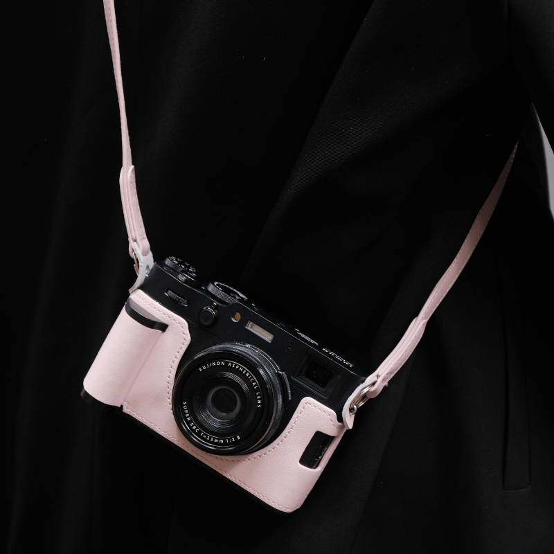 Real Leather Camera Bag Case Protect Cover Belt For Fujifilm X100VI Fuji X-100VI - Picture 31 of 36