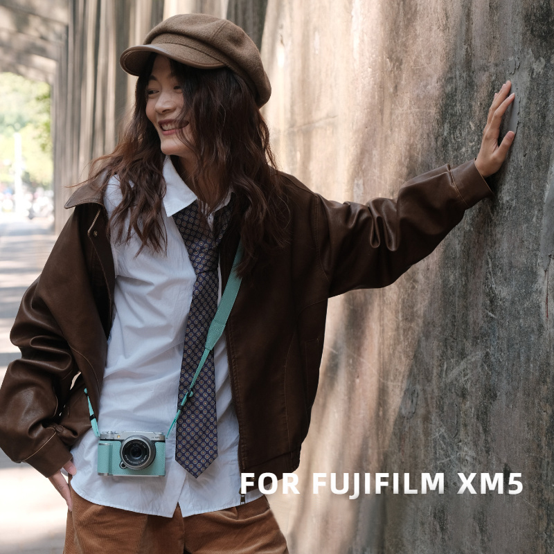 Genuine Leather Camera Bag Case Protect Cover Belt For Fujifilm XM5 Fuji X-M5 - Picture 31 of 36