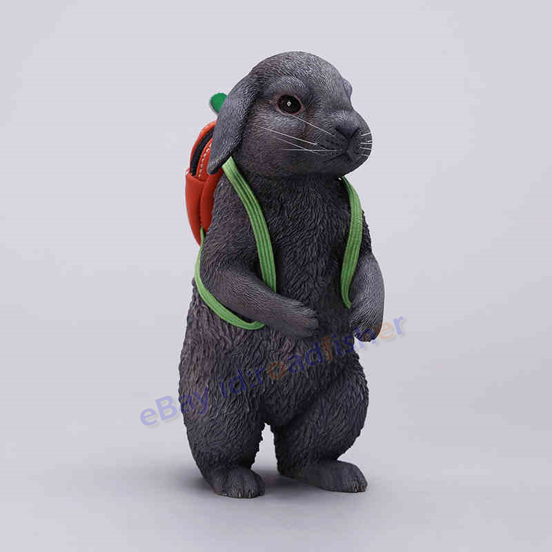 JXK 1/4 Lop Rabbit Animal Pet Simulation Statue Painted 4 Color 10.5*16.5*12.5cm - Picture 23 of 25