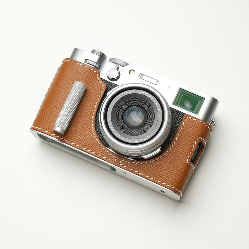 Genuine Leather Camera Bag Case Grip Protect Cover For Fujifilm X-100VI X100VI - Picture 27 of 38