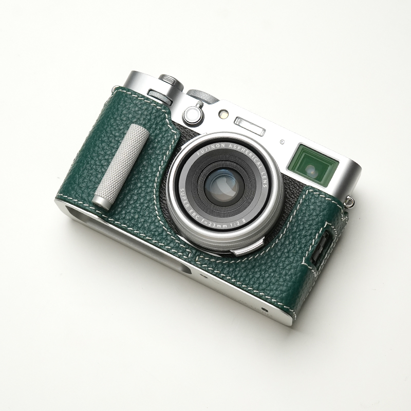 Genuine Leather Camera Bag Case Grip Protect Cover For Fujifilm X-100VI X100VI - Picture 35 of 38