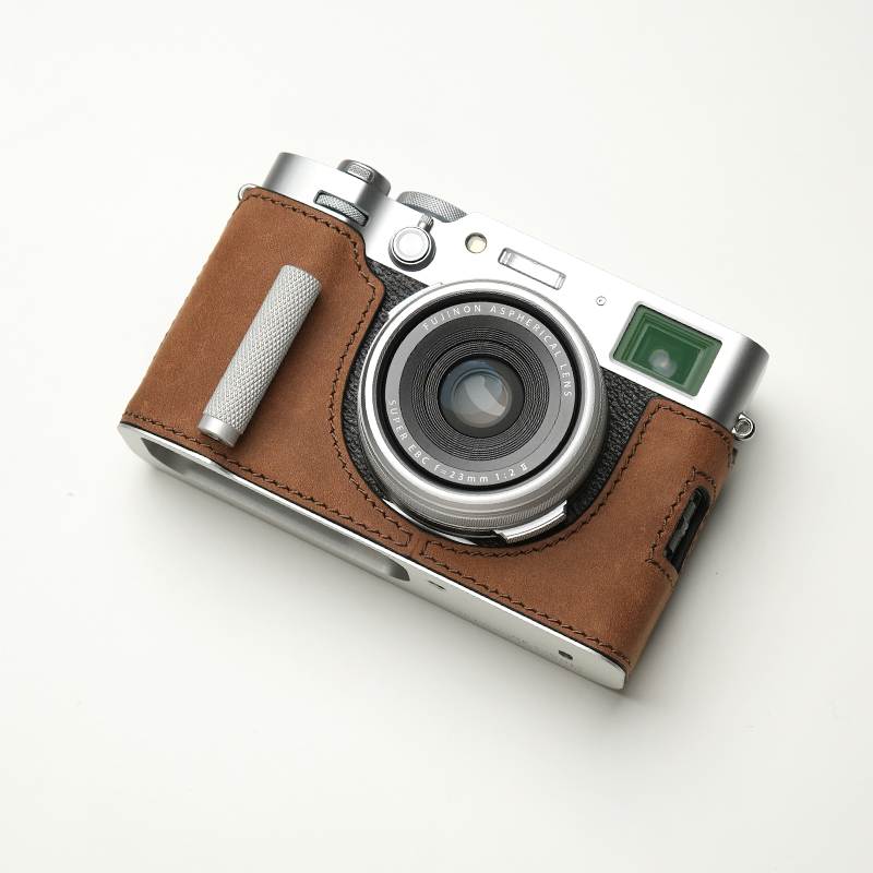 Genuine Leather Camera Bag Case Grip Protect Cover For Fujifilm X-100VI X100VI - Picture 36 of 38