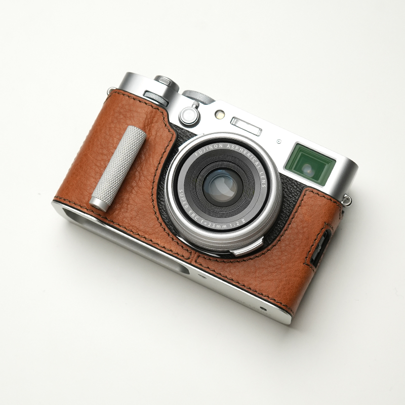 Genuine Leather Camera Bag Case Grip Protect Cover For Fujifilm X-100VI X100VI - Picture 38 of 38
