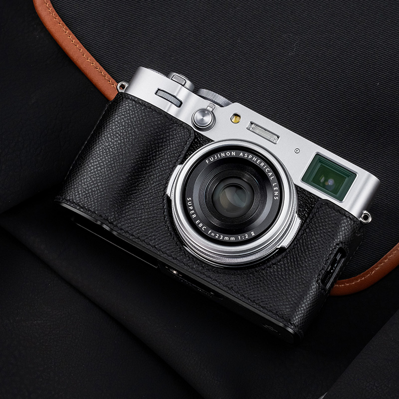 Real Leather Camera Bag Case Grip Protect Cover Belt For Fujifilm X-100VI X100VI - Picture 24 of 36