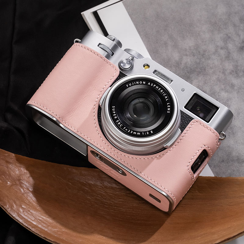 Real Leather Camera Bag Case Grip Protect Cover Belt For Fujifilm X-100VI X100VI - Picture 25 of 36