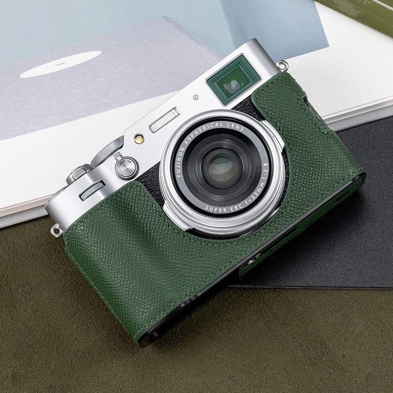 Real Leather Camera Bag Case Grip Protect Cover Belt For Fujifilm X-100VI X100VI - Picture 26 of 36