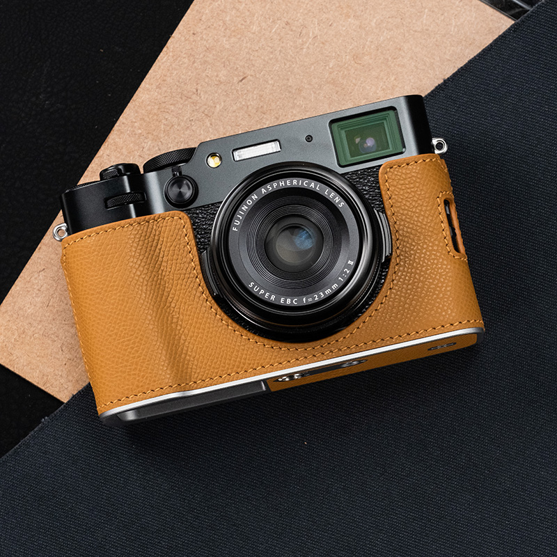 Real Leather Camera Bag Case Grip Protect Cover Belt For Fujifilm X-100VI X100VI - Picture 27 of 36