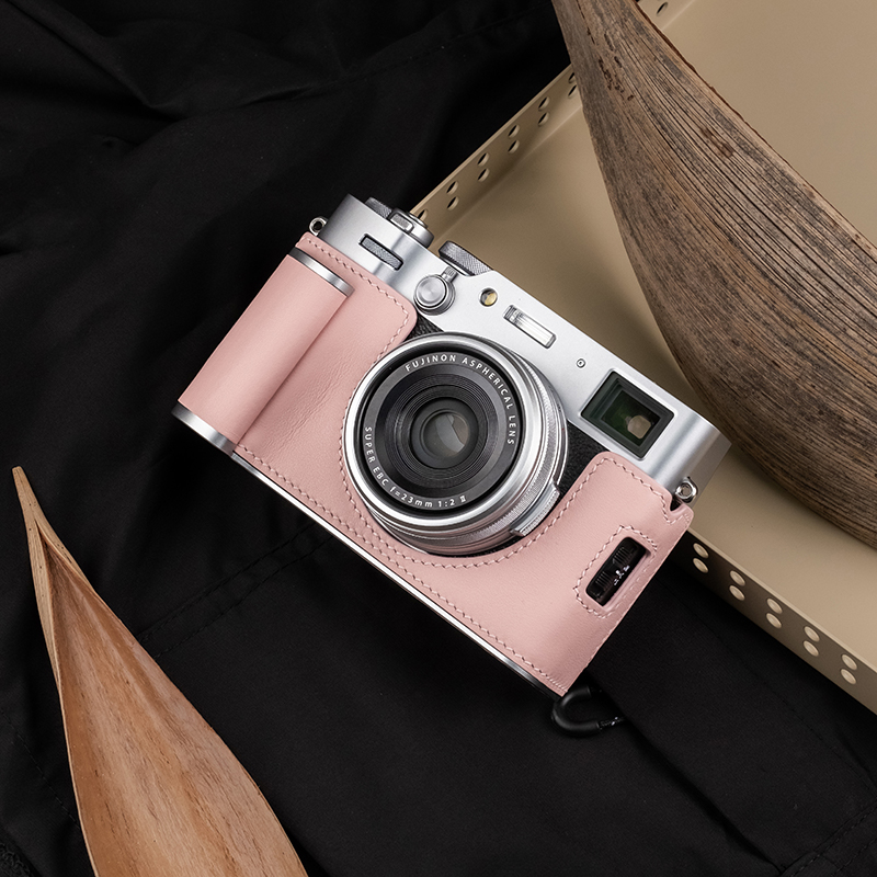 Real Leather Camera Bag Case Grip Protect Cover Belt For Fujifilm X-100VI X100VI - Picture 28 of 36