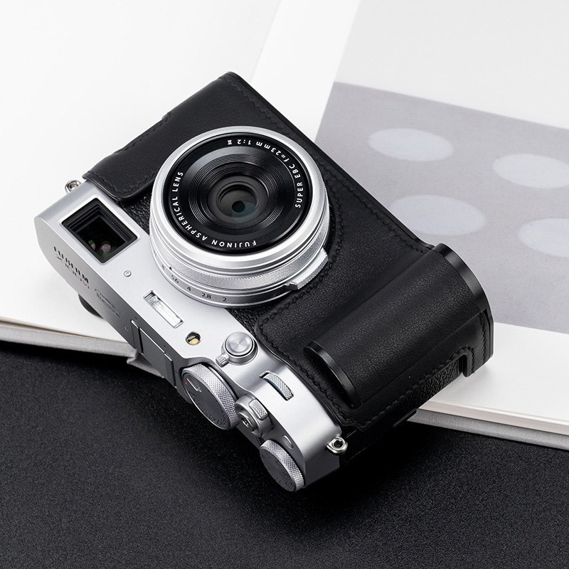 Real Leather Camera Bag Case Grip Protect Cover Belt For Fujifilm X-100VI X100VI - Picture 30 of 36