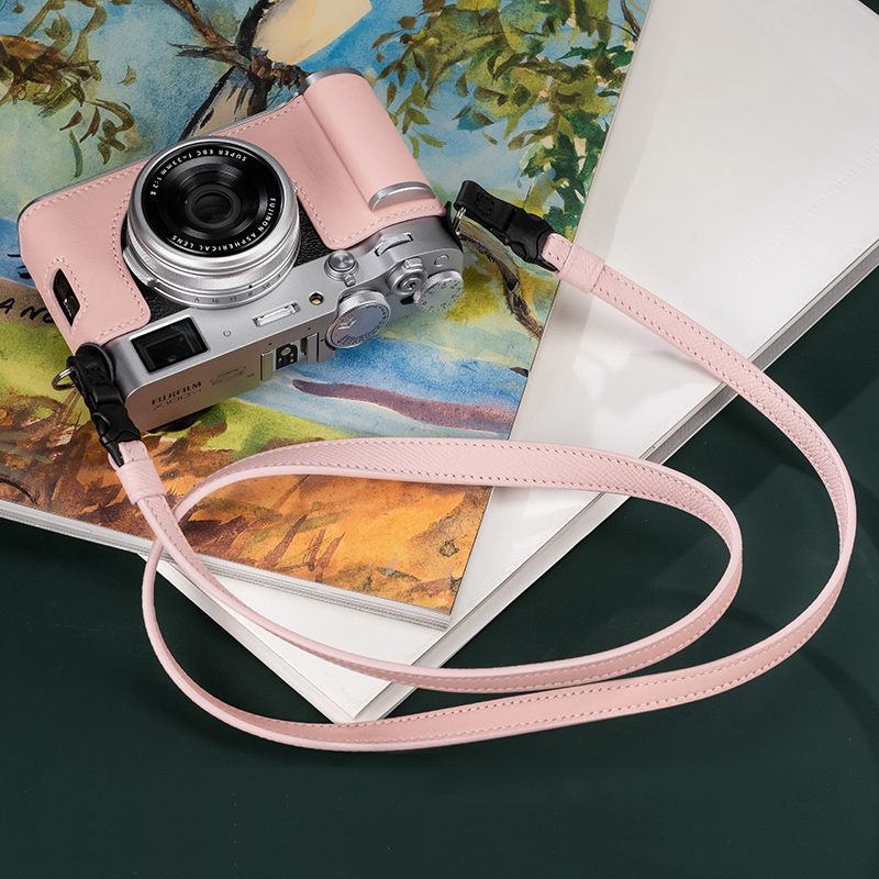 Real Leather Camera Bag Case Grip Protect Cover Belt For Fujifilm X-100VI X100VI - Picture 32 of 36